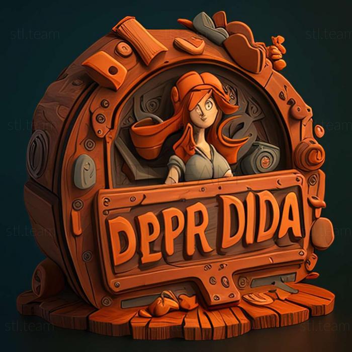 3D модель Deponia 2 Взрывная приключенческая игра (STL)